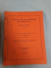 1949 NATIONAL ADVISORY COMMITTEE FOR AERONAUTICS TECHNICAL MEMORANDUM 1217 1218
