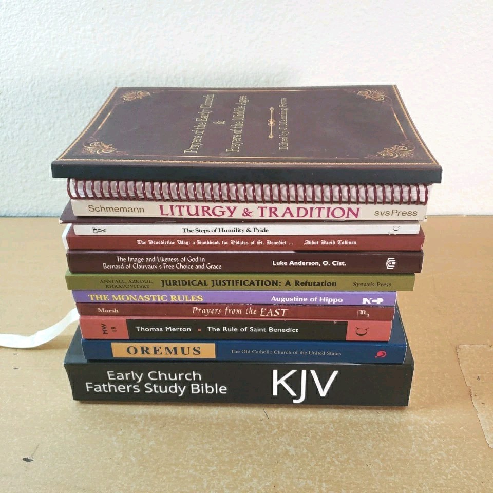 Orthodox Christian Book Lot Of 13 Books Saints, Liturgy, Prayer, Siritual
