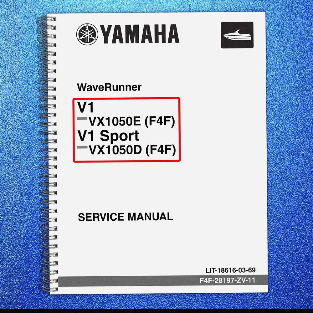 YAMAHA WaveRunner V1 VX1050E Sport VX1050D Service Manual , FOLDOUTS