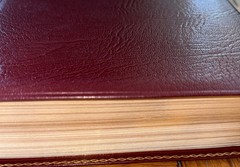 Oxford Scofield Study Bible Crimson Hand Grained Morocco Leather Red Letter 1945