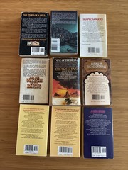 Lot of 9 Fantasy Assorted PB from the 1980s in GOOD condition Sci-Fi related EE