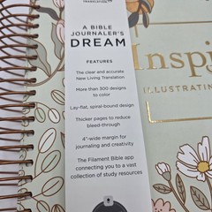 NLT Bible DaySpring Inspire Illustrating Bible With Filament App Spiral Bound