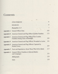 Fallen in Battle – American General Officer Combat Fatalities from 1775 by Brown