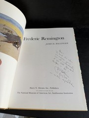 SIGNED 1st Frederic Remington Library of American Art James K. Ballinger HC DJ