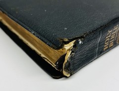Vntg Black Oxford KJV HOLY BIBLE Leather New Scofield Edition Thumb Index c.1967