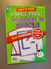 Lot of 2 Word-Search Large Print Puzzle Books-Kappa True Crime & Search & Circle