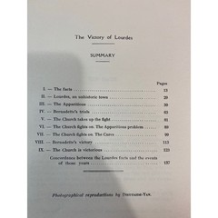 The Victory of Lourdes 1858-1958 Jean Charbonneau 1958 Religious History Book