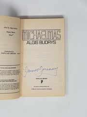ALGIS BUDRYS (JAMES GURNEY SIGNED) 1ST POPULAR LIBRARY EDITION- Michaelmas, 1986