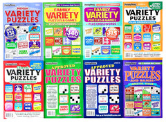 NEW Lot 8 Dell Penny Press VARIETY Family Classic Puzzle Books & More!