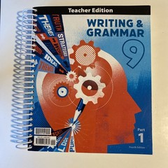 BJU Press Writing & Grammar Grade 9 Teacher’s Edition Part 1 & 2 4th Edition