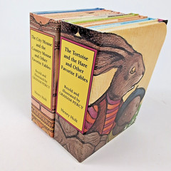 RARE 2 Box Sets 1993 MINI Aesop’s Fables Mouse Cat Fox Illustrated Graham Percy