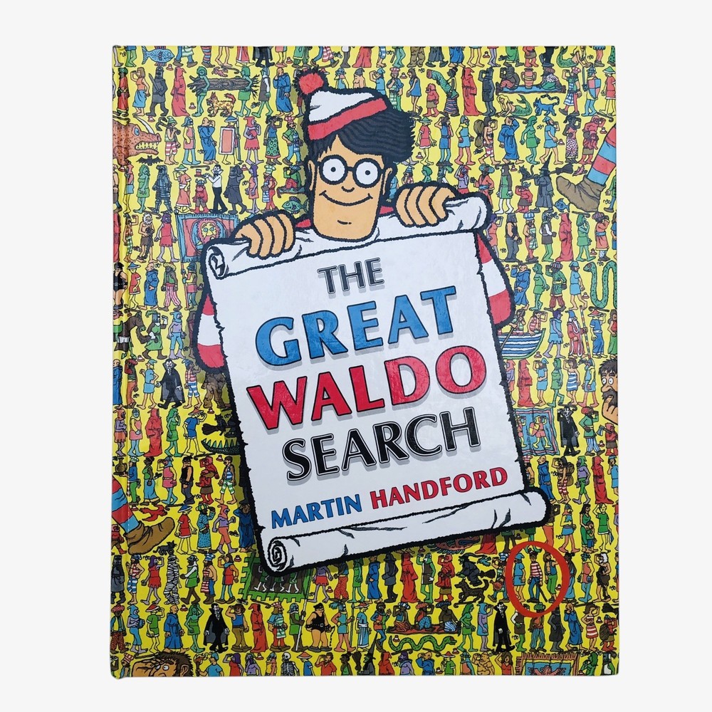 THE GREAT WALDO SEARCH 1989 – First Edition Hardcover Book Martin Hanford