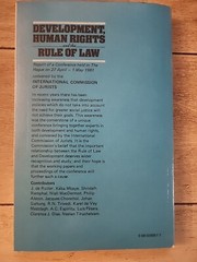 Development, Human Rights, and the Rule of Law: Report of a Conference Held…