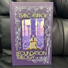 THE FOUNDATION TRILOGY Isaac Asimov -Bonded Leather Gilded