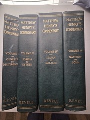 matthew henry commentary 4 Books By Revell Missing 3 And 6.