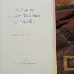 William Morrow 101 Reasons to Dump Your Man and Get a Cat Hardcover Molly Katz …