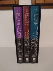 The Drucker Foundation Future Series: Organization Community Leader set of 3 HC