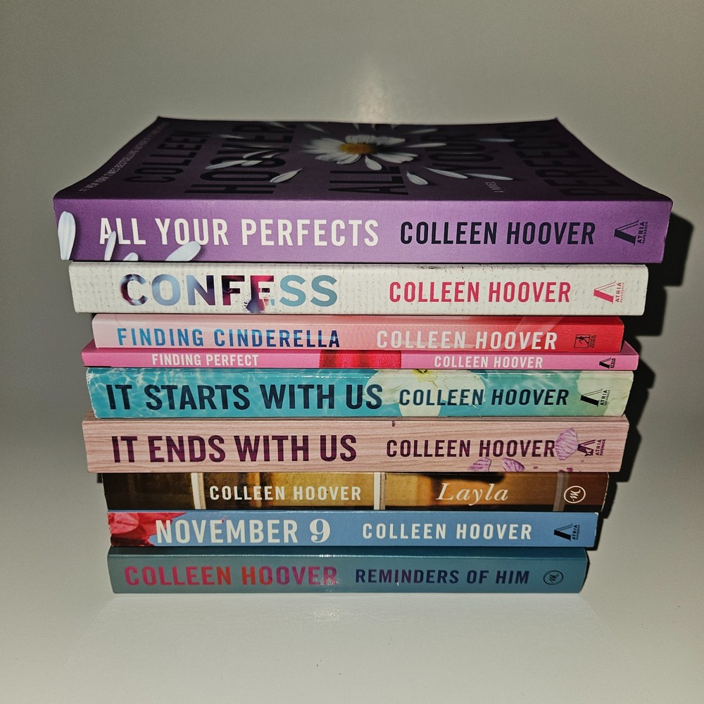 9 Colleen Hoover PBK Book Lot Perfects Reminders Layla Starts Ends Us Finding