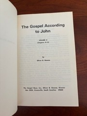 The Gospel According to John, Volumes 2 and 3, by Oliver B. Greene (Gospel Hour)