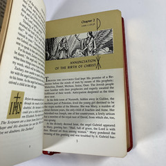 The Life of Christ by Rev. John P. O’Connell 1954 HC Illustrated Red Line Text