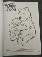 Disney Winnie the Pooh Big Fun Book to Color Puzzles Games and Coloring