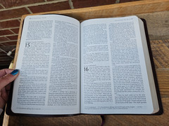 VG! TNIV Large Print Thinline Bible Deep Burgundy Bonded Leather OOP