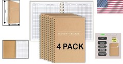 Home & Business Bookkeeping Set – Expense Ledger 100 Pages