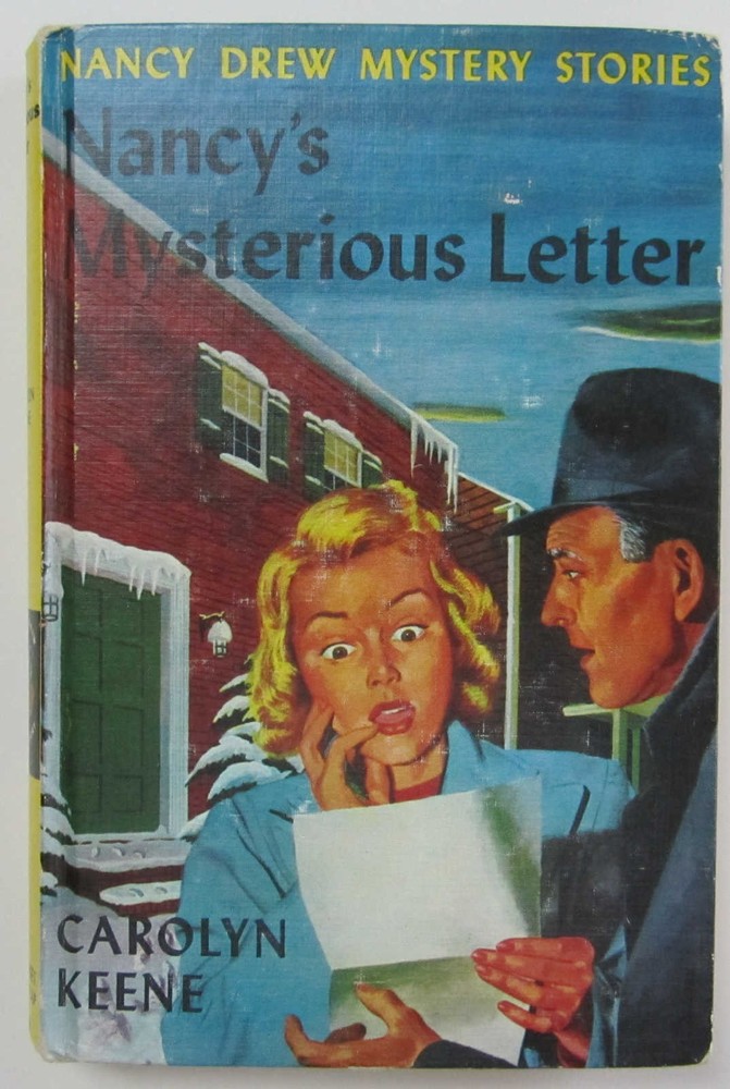Nancy Drew Nancy’s Mysterious Letter Book Hardcover #8 1961 Printing Blue Multi