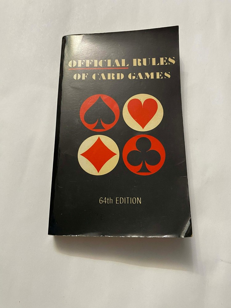 1981 Official Rules Of Card Games 64th Edition Paperback Poker Bridge Acceptable