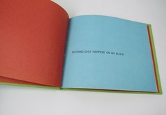 RARE Ellen Raskin Signed with Drawing HC Book Nothing Ever Happens On My Block