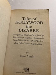 TALES OF HOLLYWOOD THE BIZARRE JOHN AUSTIN PB 1992 SPI PHOTOS DEVIL WORSHIP