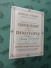 Dinotopia – A Land Apart from Time by James Gurney SIGNED with Print of Sketch