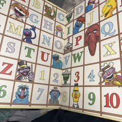 The Sesame Street Treasury Book Volume 1 Number Letters 1983 Hardcover Flaws