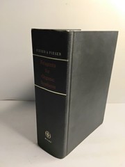 Reagents for Organic Synthesis By Louis F. &Mary Fieser – 1967 HC John Wiley Son