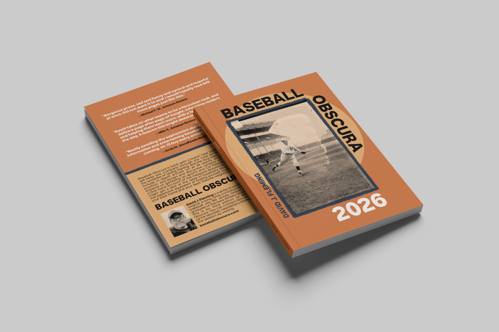Baseball Obscura 2026 – Buy from the Author, Signed by David Fleming