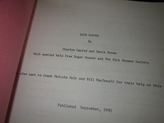 Dick Haymes Discography by Garrod + Brown of Joyce Music, 83 pages, c1990