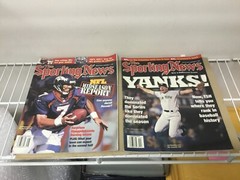 Lot of 2 – 1998 The Sporting News – John Elway / Yanks! Magazines