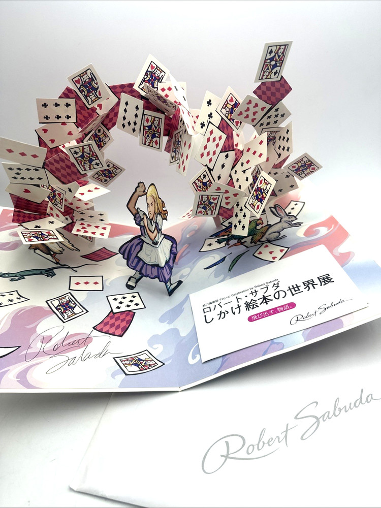 Robert Sabuda A Pop-Up Celebration Alice in Wonderland Signed Promotion Japan