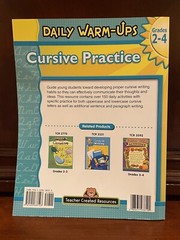 Cursive writing practice handwriting book workbook beginner Grade 2 3 4 School
