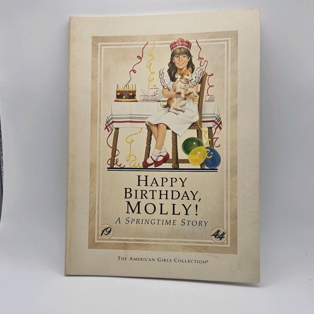Vtg First Ed. 1987 Happy Birthday, Molly!An American Girl Book 8.5 x 6 x 0.2