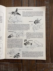 1983 VTG PAPER ROCKETS To Color Cut-Out & Fly TROUBADOR Press UNUSED COMPLETE