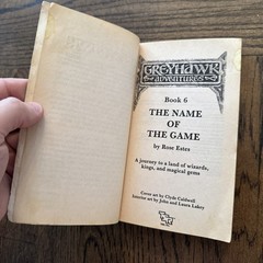 TSR Novel Greyhawk #6 – The Name of the Game by Rose Estes G Greyhawk Adventures