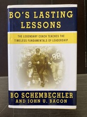 Bo’s Lasting Lessons by Schembechler/Bacon 2007 Signed First Edition Hardcover