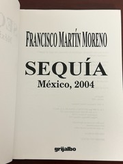 Sequi´a: Me´xico, 2004 (Spanish Edition) by Francisco Marti´n Moreno 1997 PB