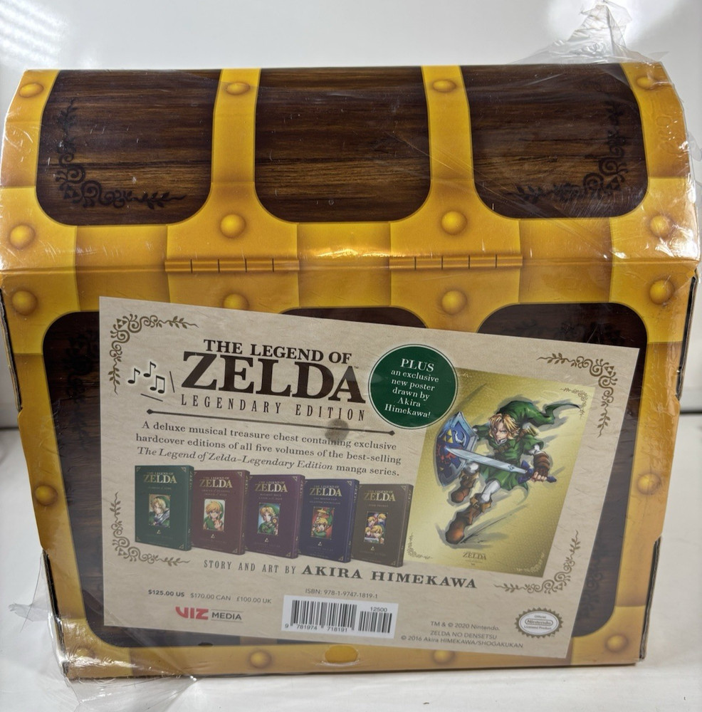 The Legend of Zelda Legendary Edition Chest Box Set Hardback with Poster Sealed