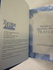 Answers to Questions About Prayer from Turning Point by Dr. David Jeremiah NEW