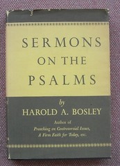 SERMONS ON THE PSALMS ~ HAROLD A BOSLEY ~ HARDBACK ~ 1956 ~ VG
