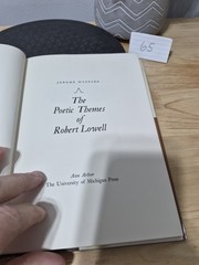 The Poetic Themes of Robert Lowell by Jerome Mazzaro 1965 Hardcover Dust Jacket