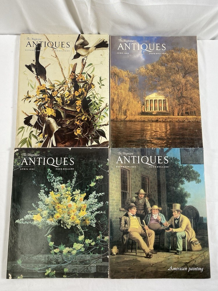 Lot of 4 Vintage 1982 The Magazine Antiques 4 Issues #265