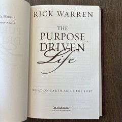 The Purpose Driven Life by Rick Warren 2002 Hardcover Campaign Edition-Good